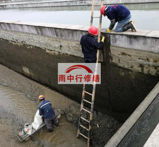 河西污水池变形缝堵漏